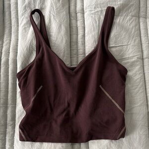 Women's Burgundy lululemon align tank